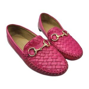 Robert Zur Perlata  Loafer Hot Pink Mauve Woven Leather Women’s Flats Size 7 M